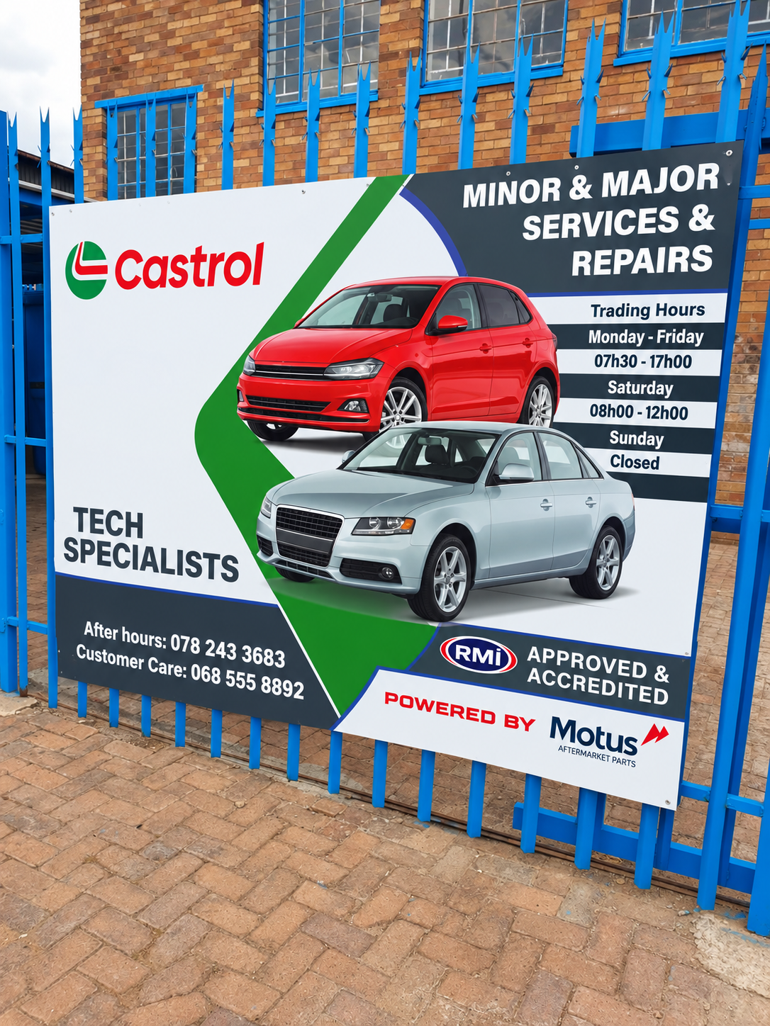 AutoKasi workshop exterior in Booysens Reserve, Johannesburg